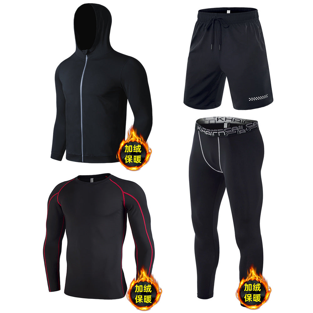 Thickened Sports Suit 4 Pieces