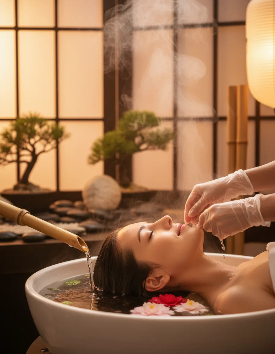 Japanese head spa scalp therapy