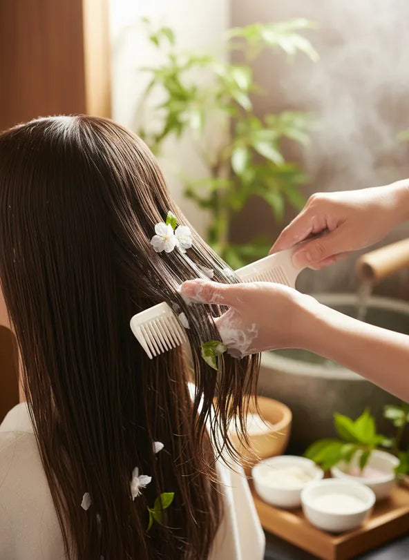 Restorative hair treatment at Next Journey Spa